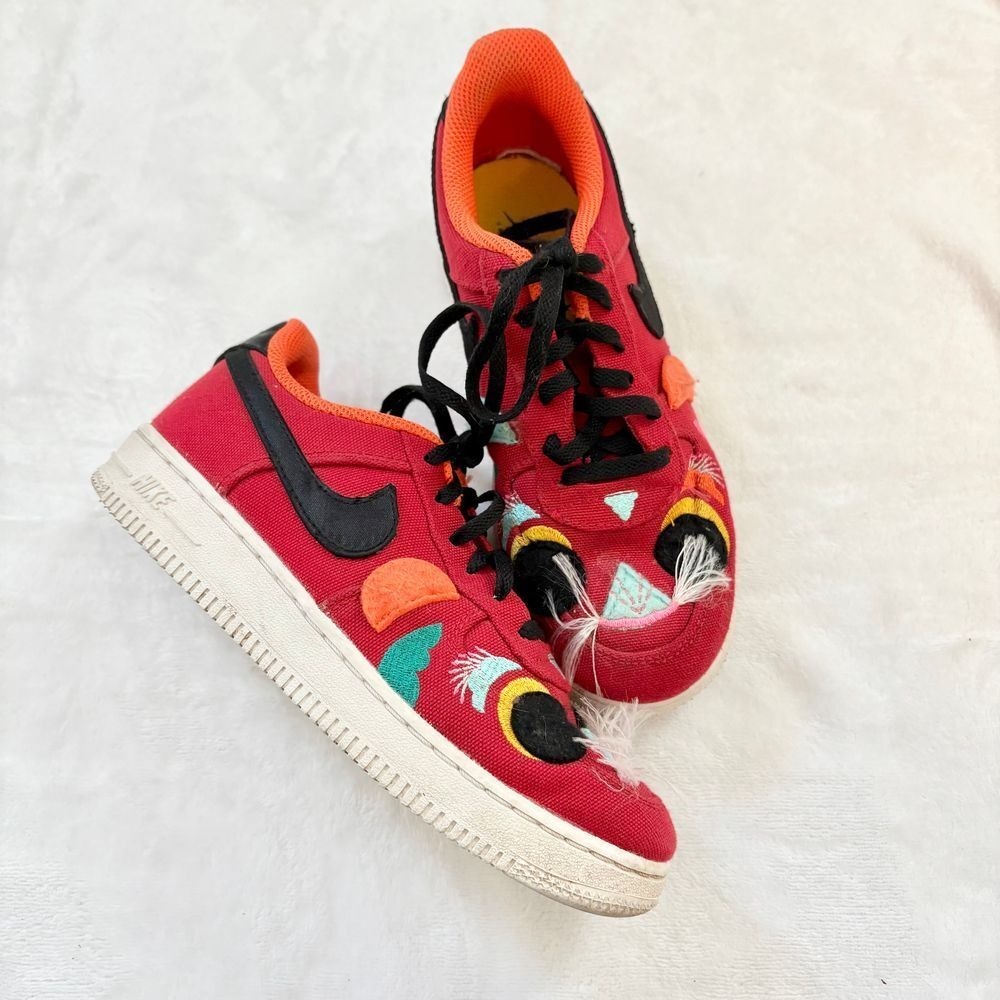 Kids NIKE Force One LV8 "Year of the Tiger" lucky carp fish‎ athletic shoes